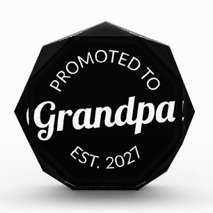 Bloc Photo Promu Grand-papa dès 2027 Nouveau Papa Je suis