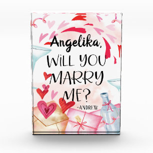 Bloc Photo Proposition de marriage You Marry Me ? Custom