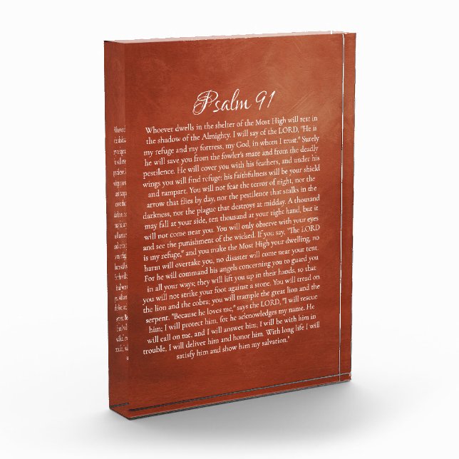 Bloc Photo Psaume 91 pour la protection (Gauche)