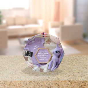 Bloc Photo Purple Magique Unicorne Grossesse Faire-part