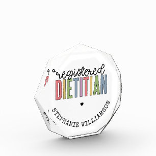 Bloc Photo RD multicolore de diététiste enregistré sur mes