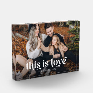 Bloc Photo Rétro C'Est L'Amour Horizontal