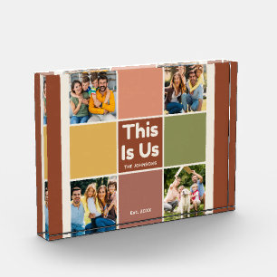 Bloc Photo Retro Color Block This Is Us Quote 4 Photo Collage