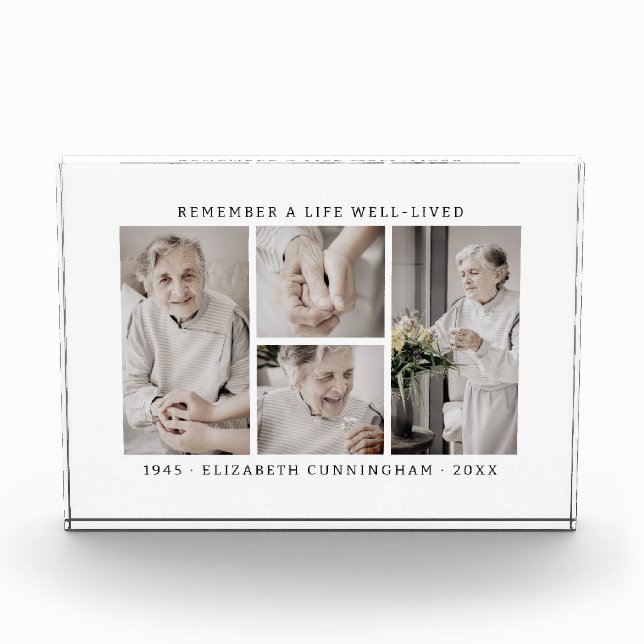 Bloc Photo Se souvenir d'une vie moderne simple 4 Collage (Devant)