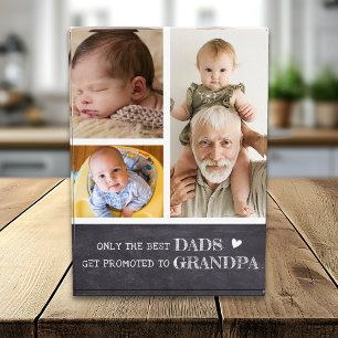 Bloc Photo Seuls Les Meilleurs Papas Sont Promus Grand-Papa C
