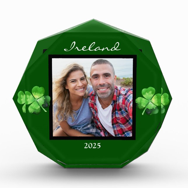 Bloc photo Shamrock d'Irlande (Devant)