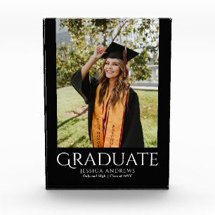 Bloc Photo Simple Graduation Design Moderne Photo Diplômée