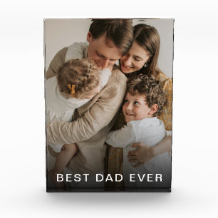 Bloc Photo simple photo personnalisée meilleur papa jamais ph