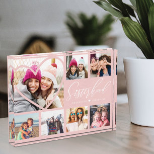 Bloc Photo Sisterhood Script BFFs Heart 7 Photo Grid Collage