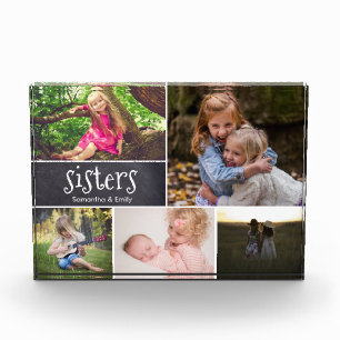 Bloc Photo Sisters personnalisées Photo Collage de tableau no