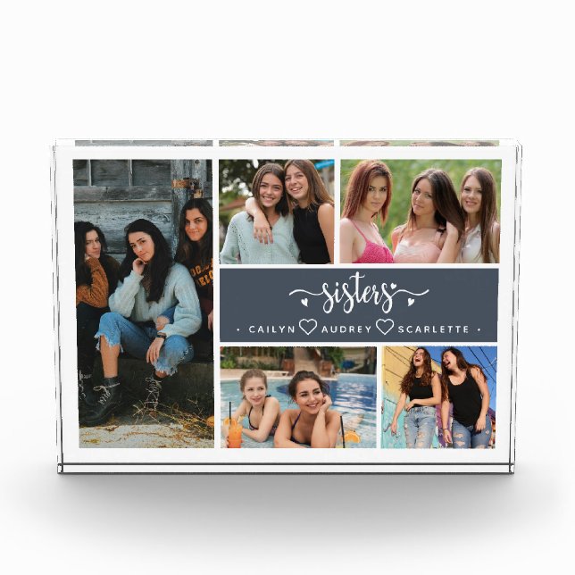 Bloc Photo Sisters Photo Collage Meilleure famille (Devant)