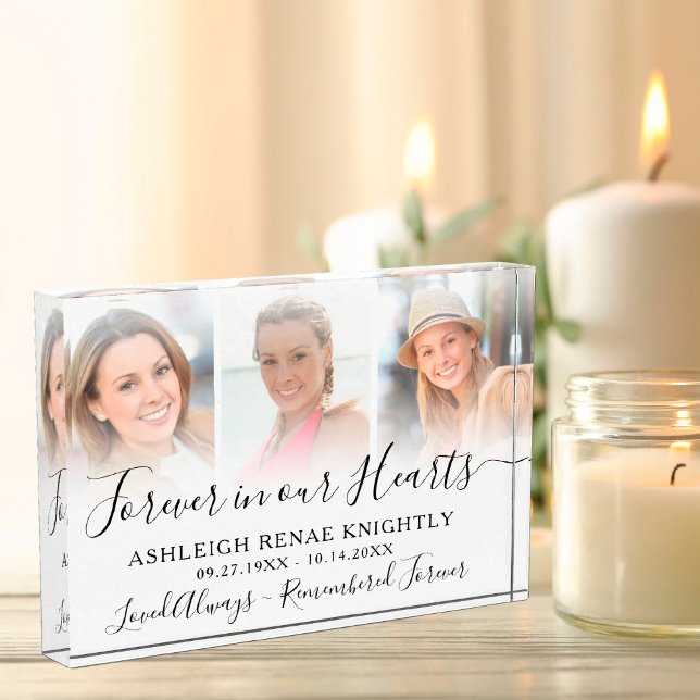 Bloc Photo Souvenir commémoratif 3 Photo Tribute Keepsaké (Créateur téléchargé)