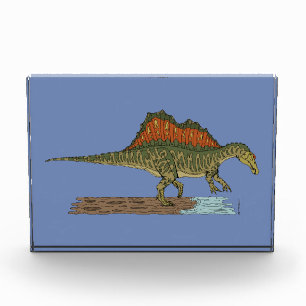 Bloc Photo Spinosaure de Dinosaure Crétacé