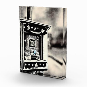 Bloc Photo Stand de billets de cinéma vintage