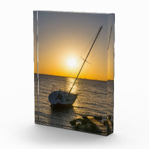Bloc Photo Sunset Sailboat Shipwreck Gulf Breeze FL
