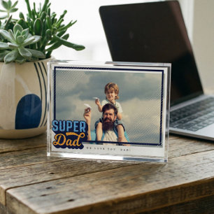 Bloc Photo Super Papa Comic Livre Cadeau Photo Pour Papa Keep