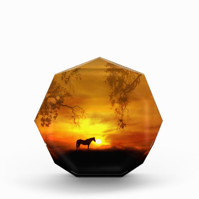 Bloc Photo Superbe Horse Belle Décor Art Bloc (Devant)