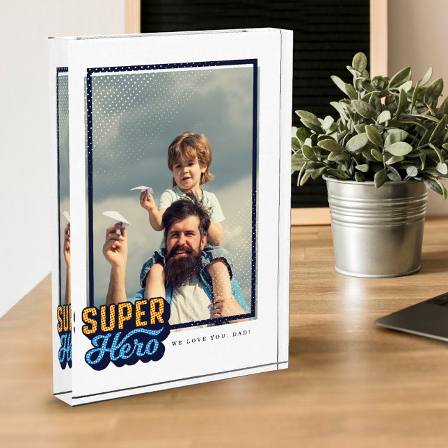Bloc Photo Superhero Comic Livre Cadeau Photo Pour Papa Keeps (Créateur téléchargé)