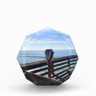 Bloc Photo Sur Newport Pier, Newport Beach, Californie
