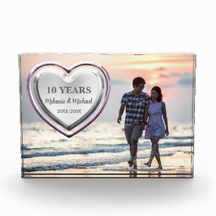 Bloc Photo Sweet Heart Photo simple 10ème ou tout autre anniv