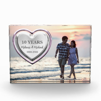 Bloc Photo Sweet Heart Photo simple 10ème ou tout autre anniv