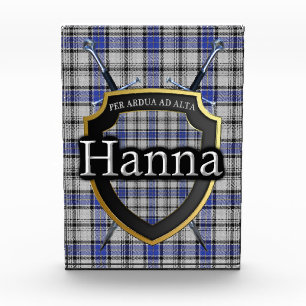 Bloc Photo Tartan écossais de Hanna Hannay de clan