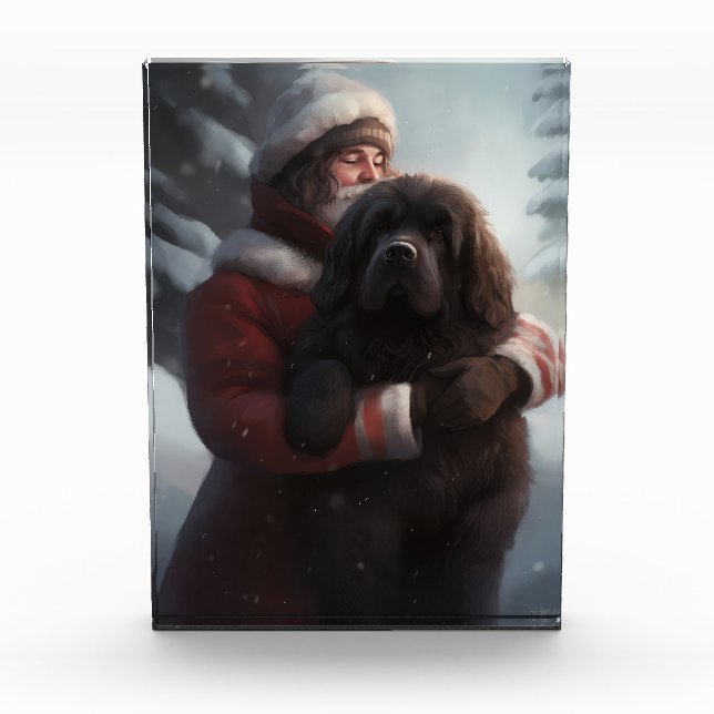Bloc Photo Terre-Neuve avec Noël Festif du Père Noël (Devant)