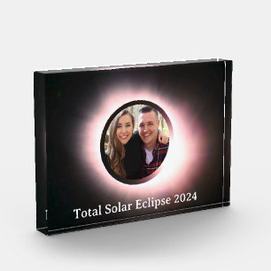 Bloc Photo Total éclipse solaire 2024 personnaliser la photo