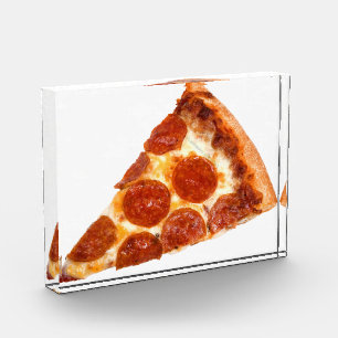 Bloc Photo Tranche de pizza pepperoni classique de SlipperyJo