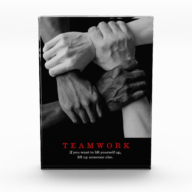 Bloc Photo Travail D'Équipe Motivation Inspiration Citation M (Devant)