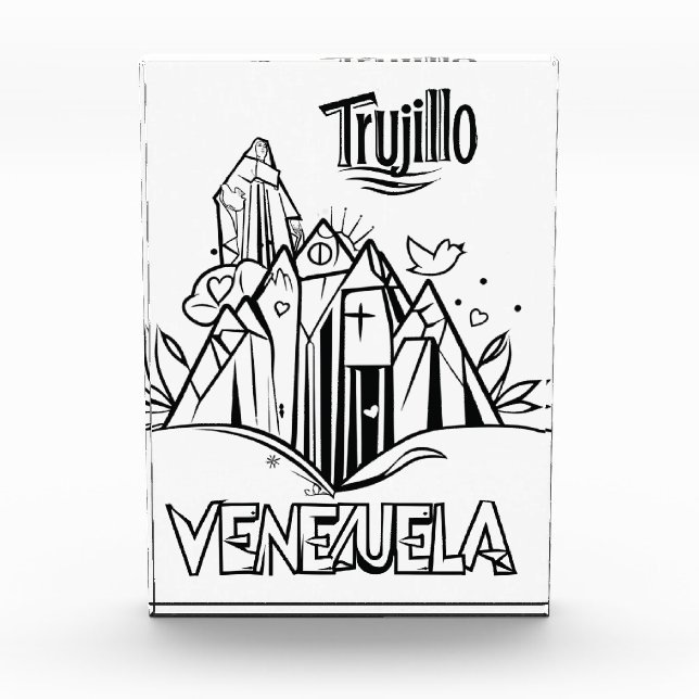 Bloc Photo Trujillo Venezuela diseño artístico | Virgen paz (Devant)