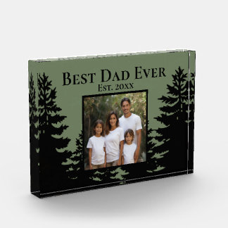 Bloc Photo Un pin minimaliste personnalise le meilleur papa j