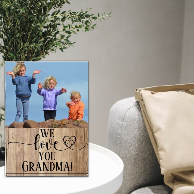 Bloc Photo Une photo We Love You Grand-mère's Day Cadeau (Créateur téléchargé)