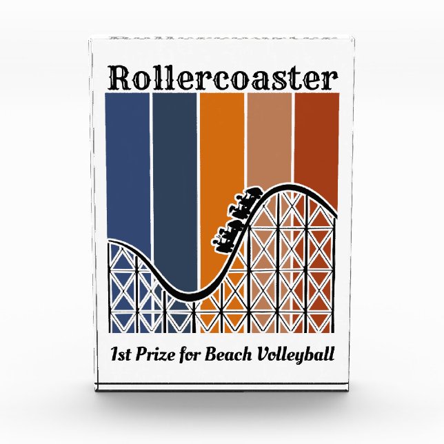 Bloc Photo Vacances d'été à cheval Rollercoaster Retro (Devant)