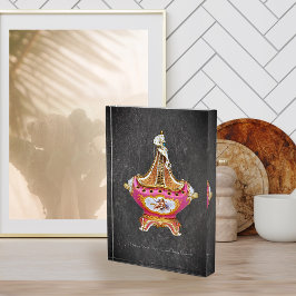 Bloc Photo Vase vintage rose vif