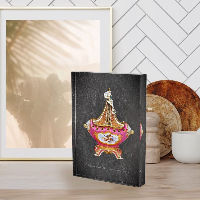 Bloc Photo Vase vintage rose vif (Créateur téléchargé)