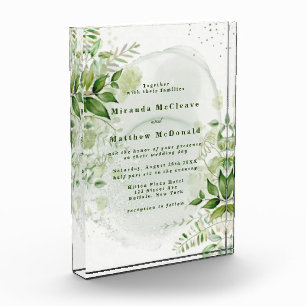 Bloc Photo Vignoble de verdure rustique Keepsaké Mariage Invi