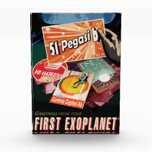 Bloc Photo Visitez La Première Exoplanète Trouvée À L'Extérie