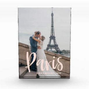 Bloc Photo Votre photo de vacances à Paris et votre typograp