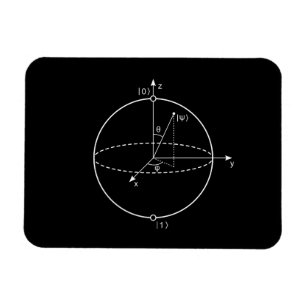 Bloch Sphere   Quantenbit (Qubit) Physik / Mathema Magnet