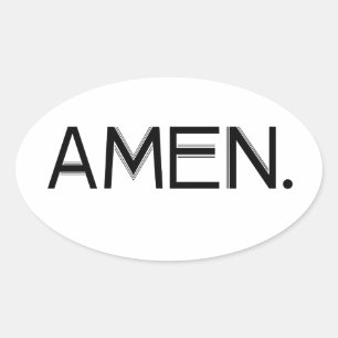 Block-amen schwarzer Schriftart Ovaler Aufkleber