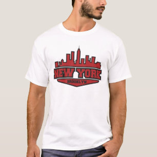 Block-Art-Skript Brooklyns New York   T-Shirt