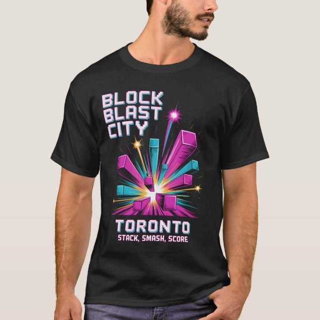 Block Blast City T-Shirt (Vorderseite)