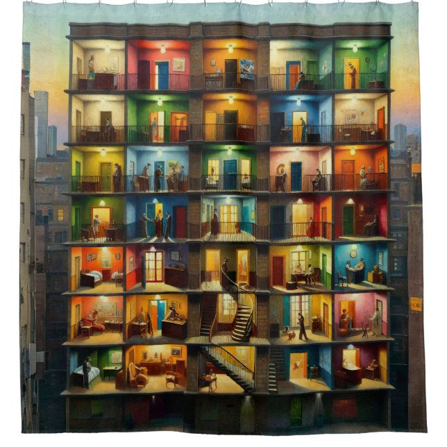 Block Duschvorhang (Vorderseite)