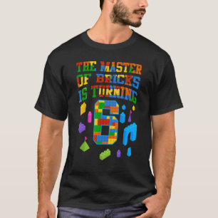 Block Gebäude Game Master of Bricks, 6 B T-Shirt