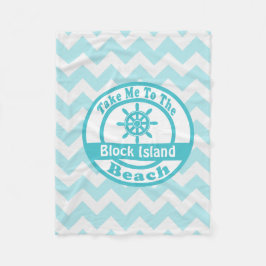 Block-Insel-Strand-Decke Fleecedecke