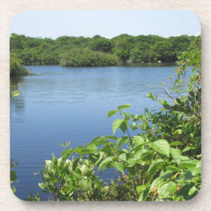 Block Island Frischwasserteich Getränkeuntersetzer