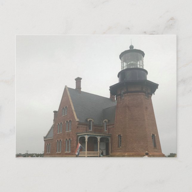 Block Island Lighthouse Postkarte (Vorderseite)