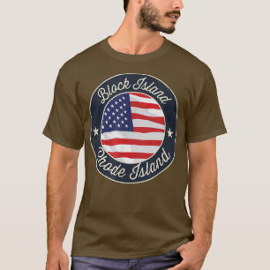 Block Island - Patriotische Rhode Insel Souvenir T T-Shirt