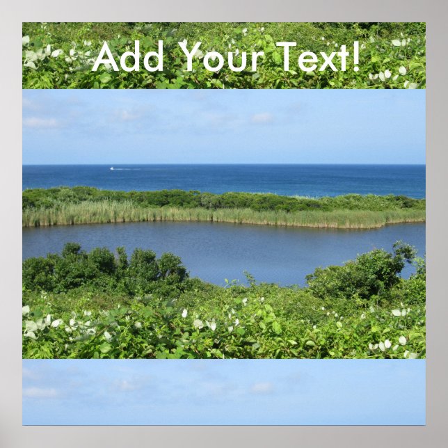 Block Island Pond 1 Poster (Vorne)